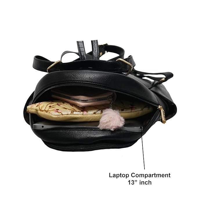 Leather Laptop Backpack - Convertible