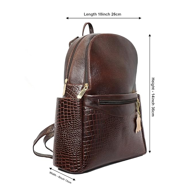 Leather Laptop Backpack - Convertible