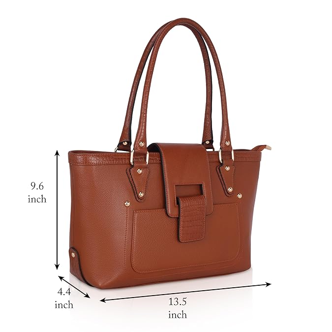 Leather Tote Bag - The Boat