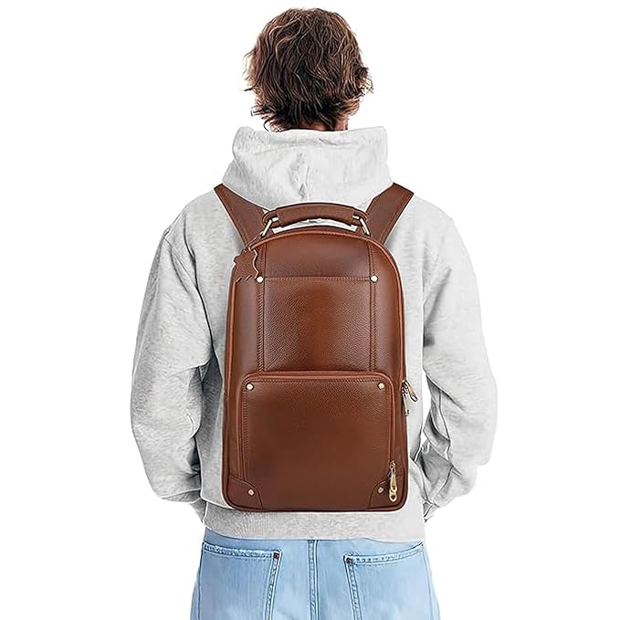 Leather Laptop Backpack - The Awakening