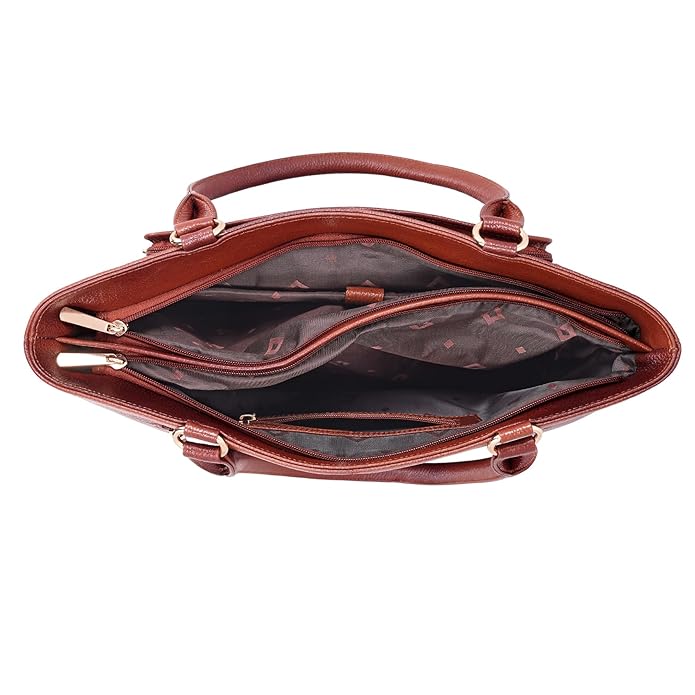 Leather Laptop Tote Bag - THE ORGANIZER