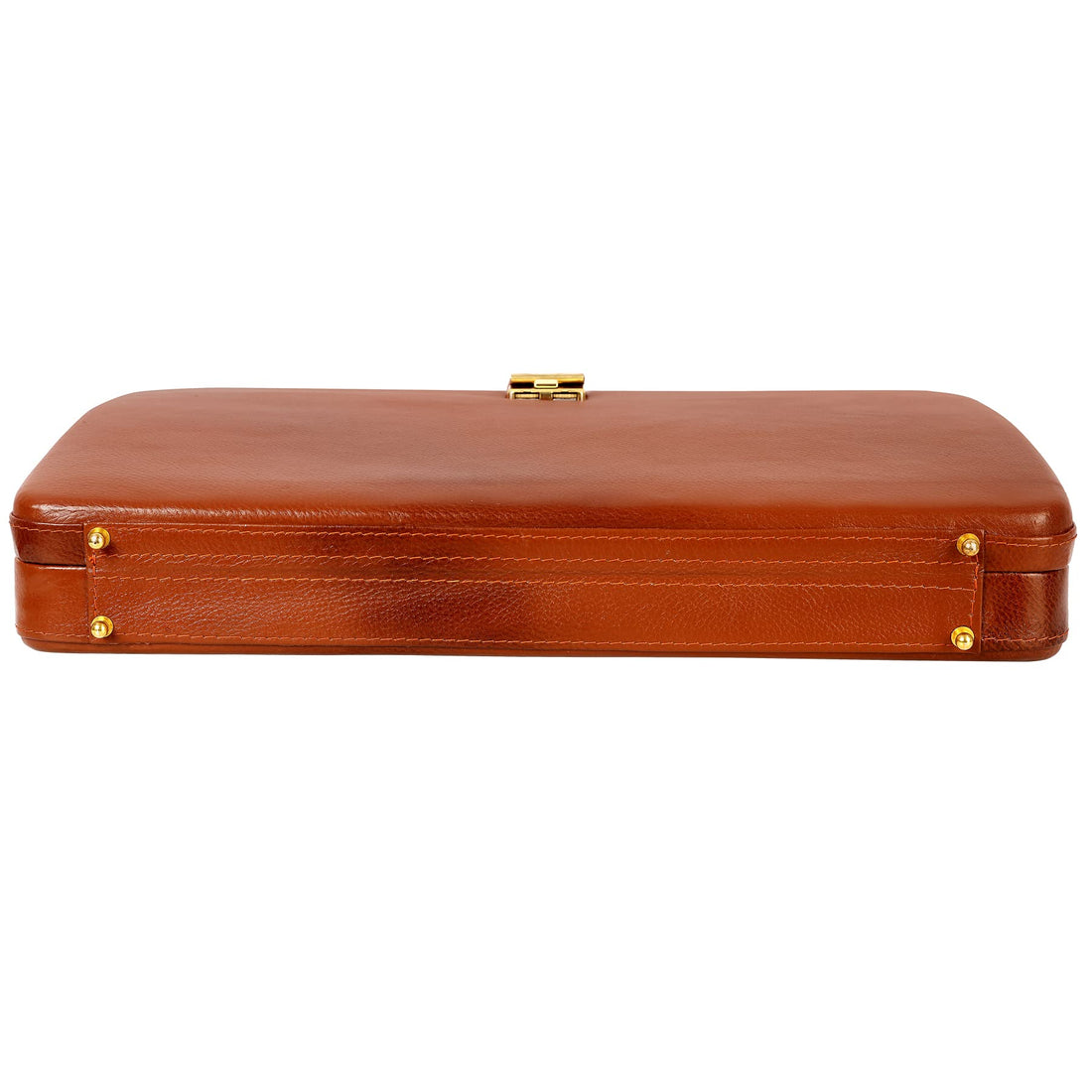 HAYAT Leather Accessories Natural Leather Briefcase for Men 24 litres Capacity Dimension-L-17 X H-12 X W-2.5 Inch Weight-1.4 KG