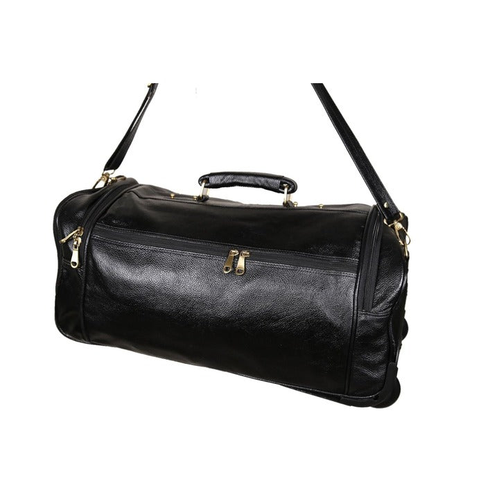 Leather Duffel Trolley - The Weekender