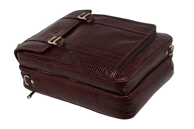 Leather Laptop Backpack Cum Office Bag - Convertible