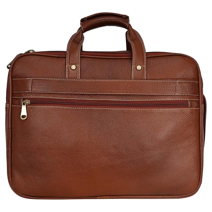 Leather Expandable Bag - Stitch Line
