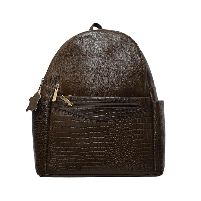 Leather Laptop Backpack - Convertible
