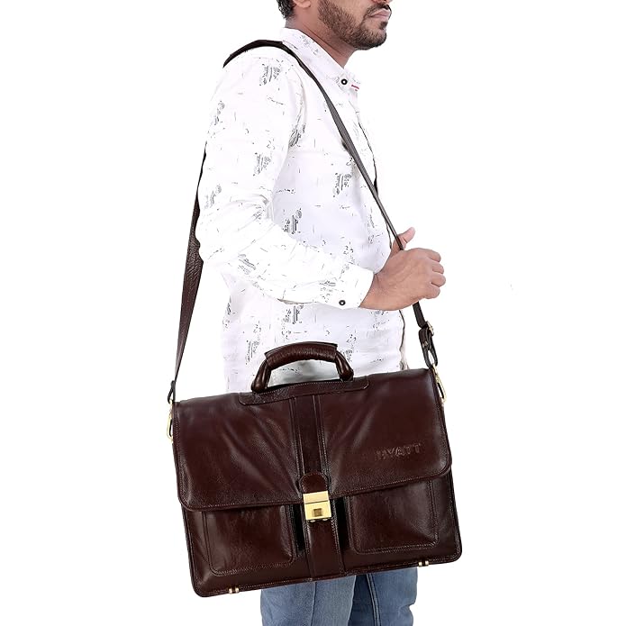 Leather Briefcase - Metro