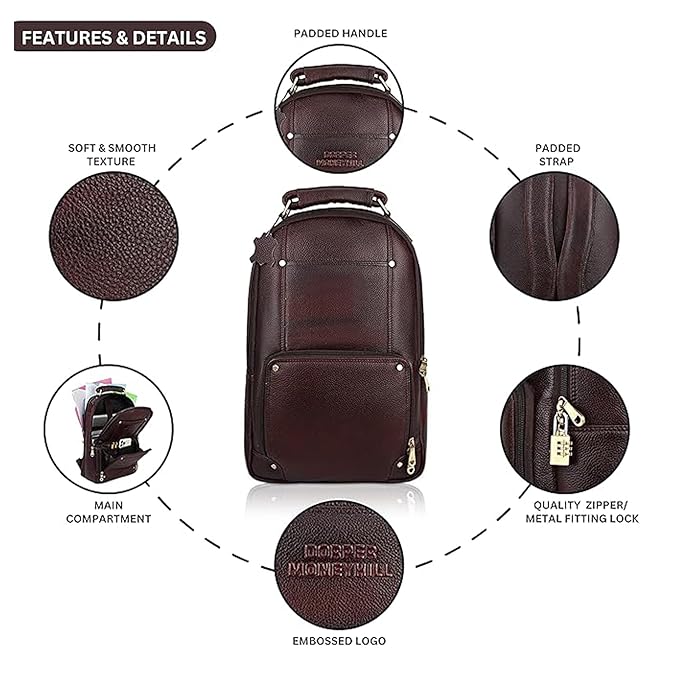 Leather Laptop Backpack - The Awakening