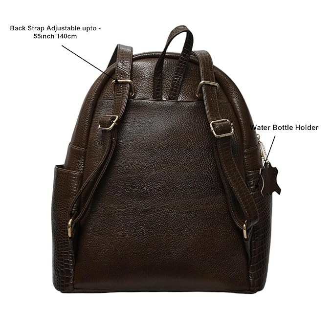 Leather Laptop Backpack - Convertible
