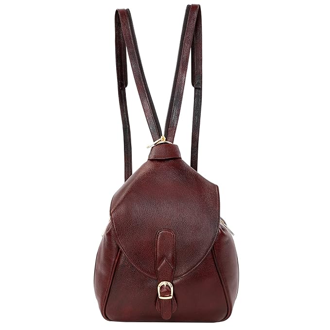 Women's Leather Backpack - 2 in 1
