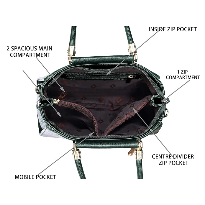 Croco Leather Handbag - MULBERRY