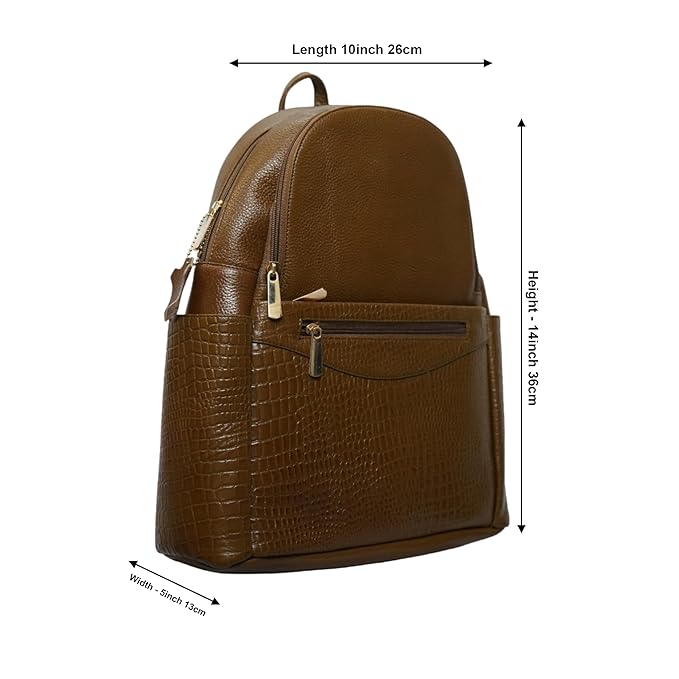 Leather Laptop Backpack - Convertible