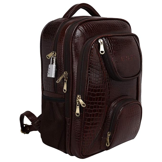 Leather Laptop Backpack - Twin Vault