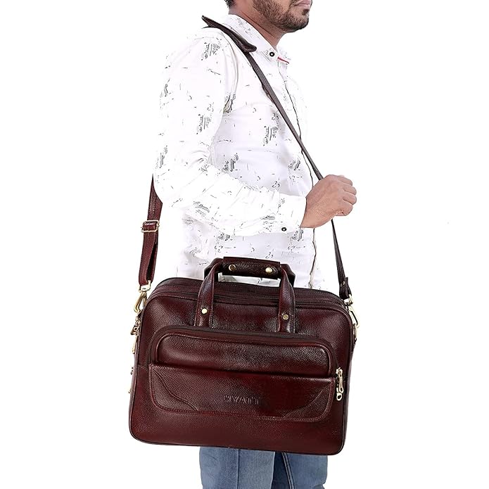 Leather Office Bag - Moochies