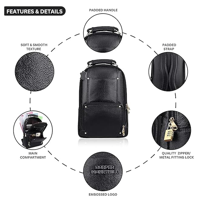 Leather Laptop Backpack - The Awakening