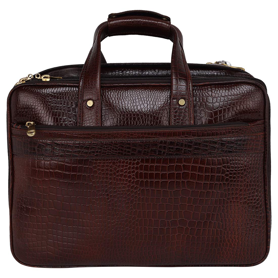 16 Inch - 24 litres Capacity Leather Laptop Office Briefcase for Men