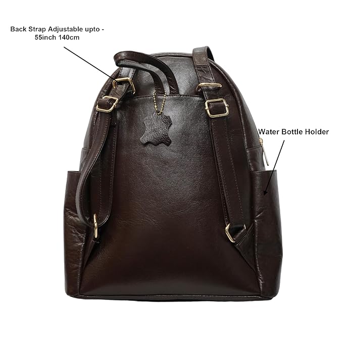 Leather Laptop Backpack - Convertible