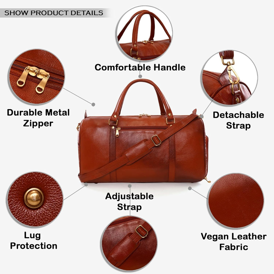 Leather Duffel Bag - Unknown