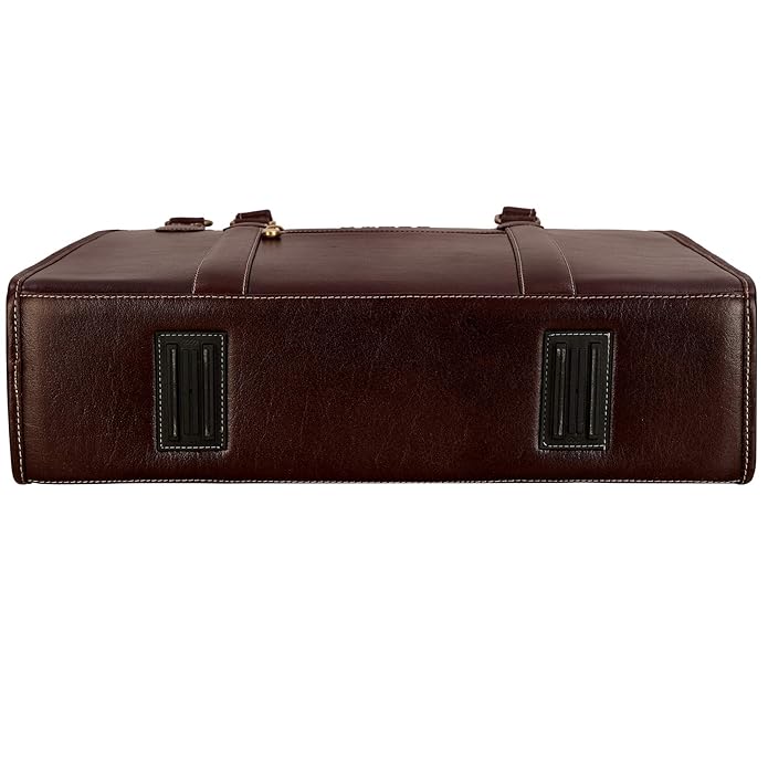 Leather Laptop Briefcase - New Basket