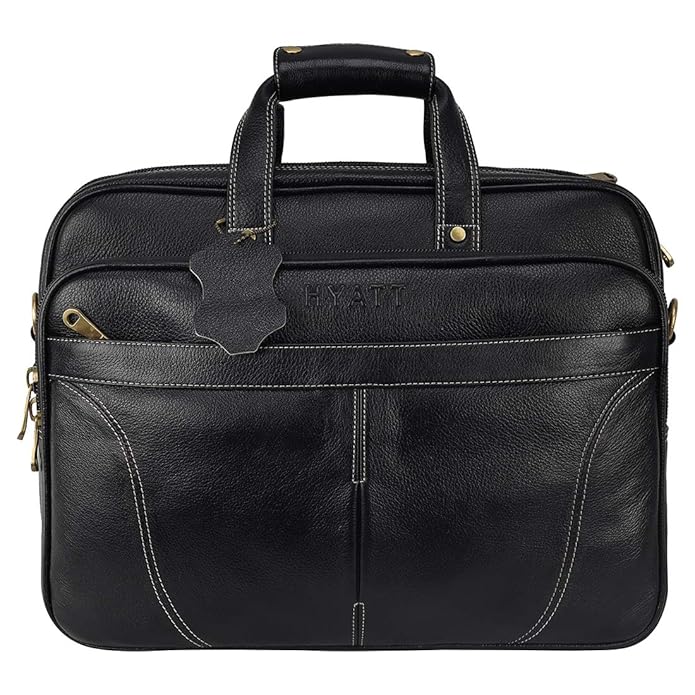 Leather Expandable Bag - Stitch Line