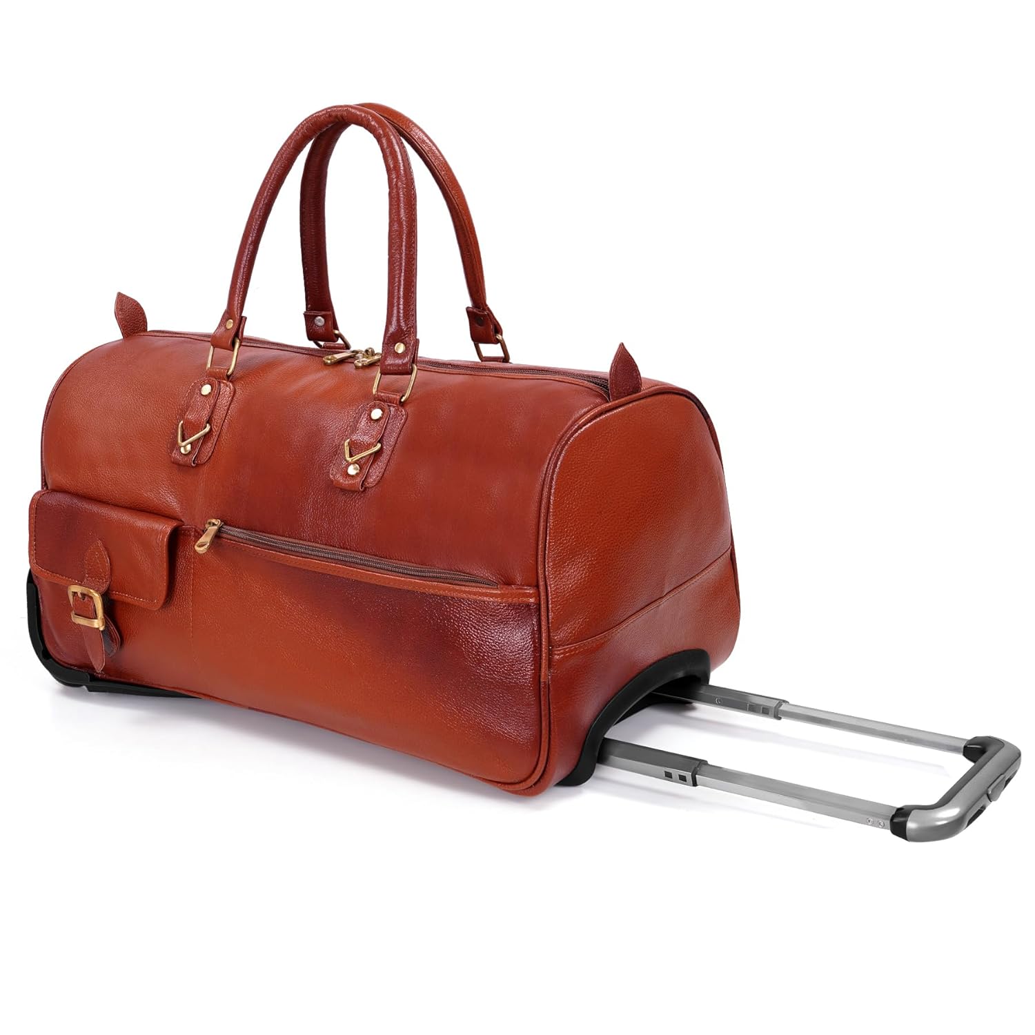 Leather Duffel Trolley - The Metropolis