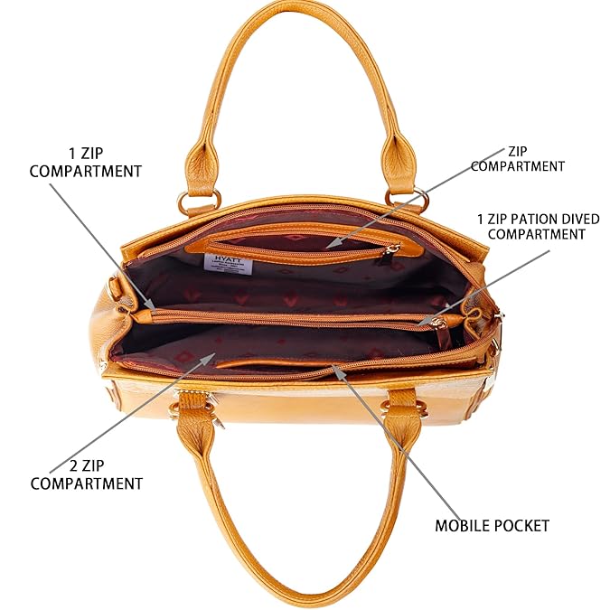 Leather Handbag For Women - MK