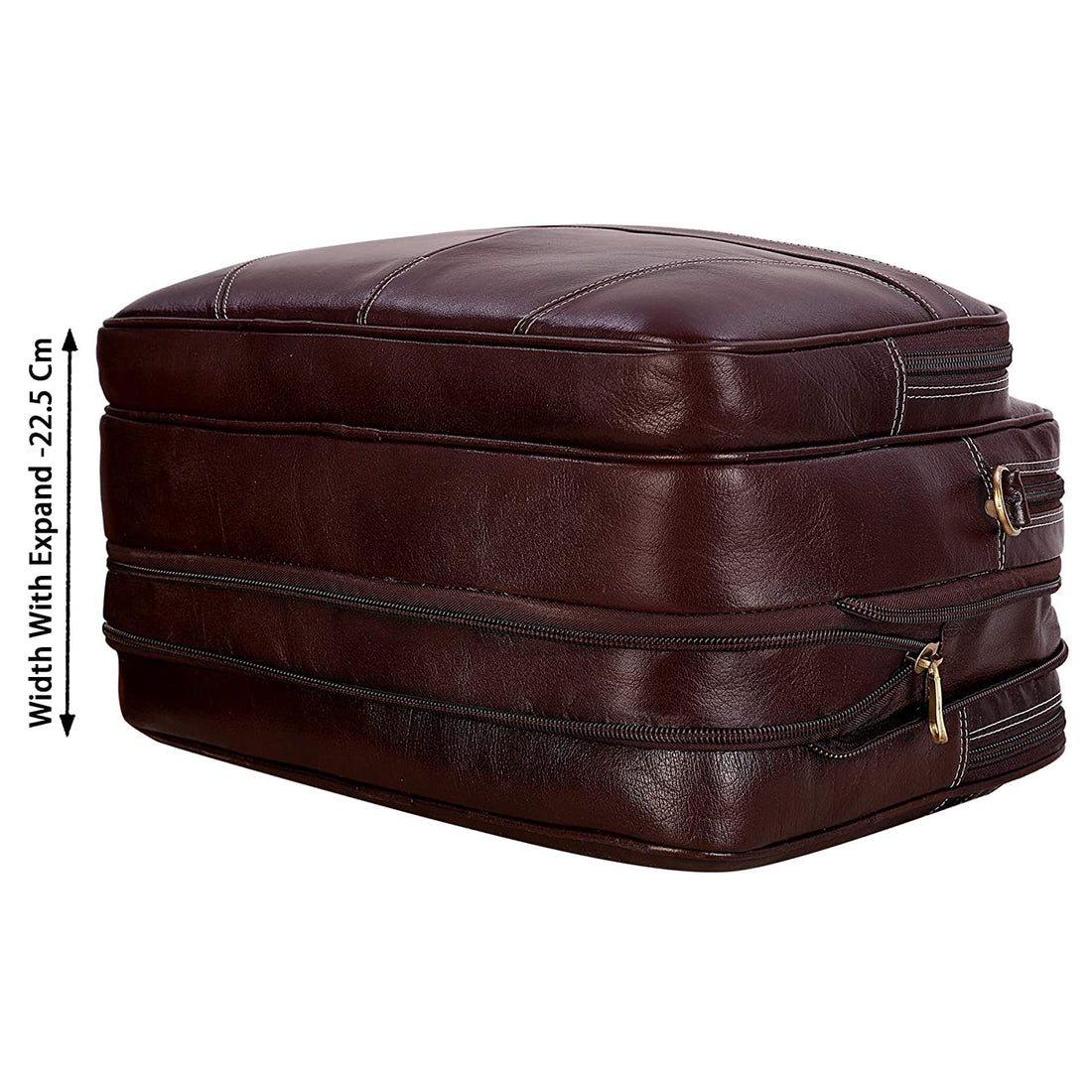 16 Inch - 24 litres Capacity Leather Laptop Office Briefcase for Men