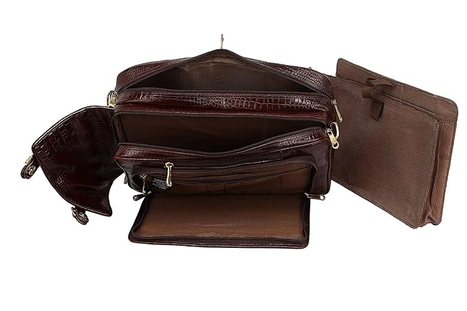 Leather Laptop Backpack Cum Office Bag - Convertible