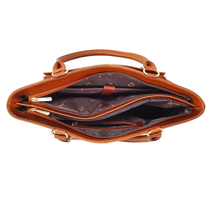 Leather Laptop Tote Bag - THE ORGANIZER