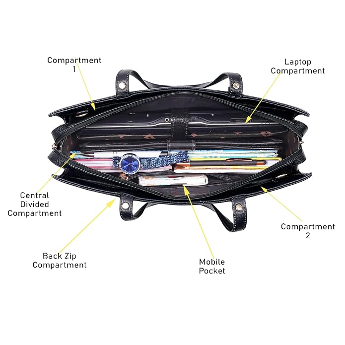 Leather Laptop Tote Bag - Boxa