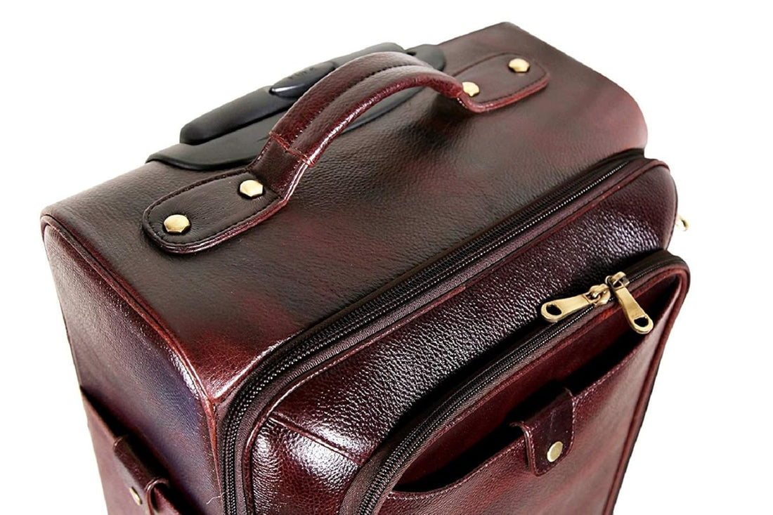 Leather Trolley Bag - The Voyager