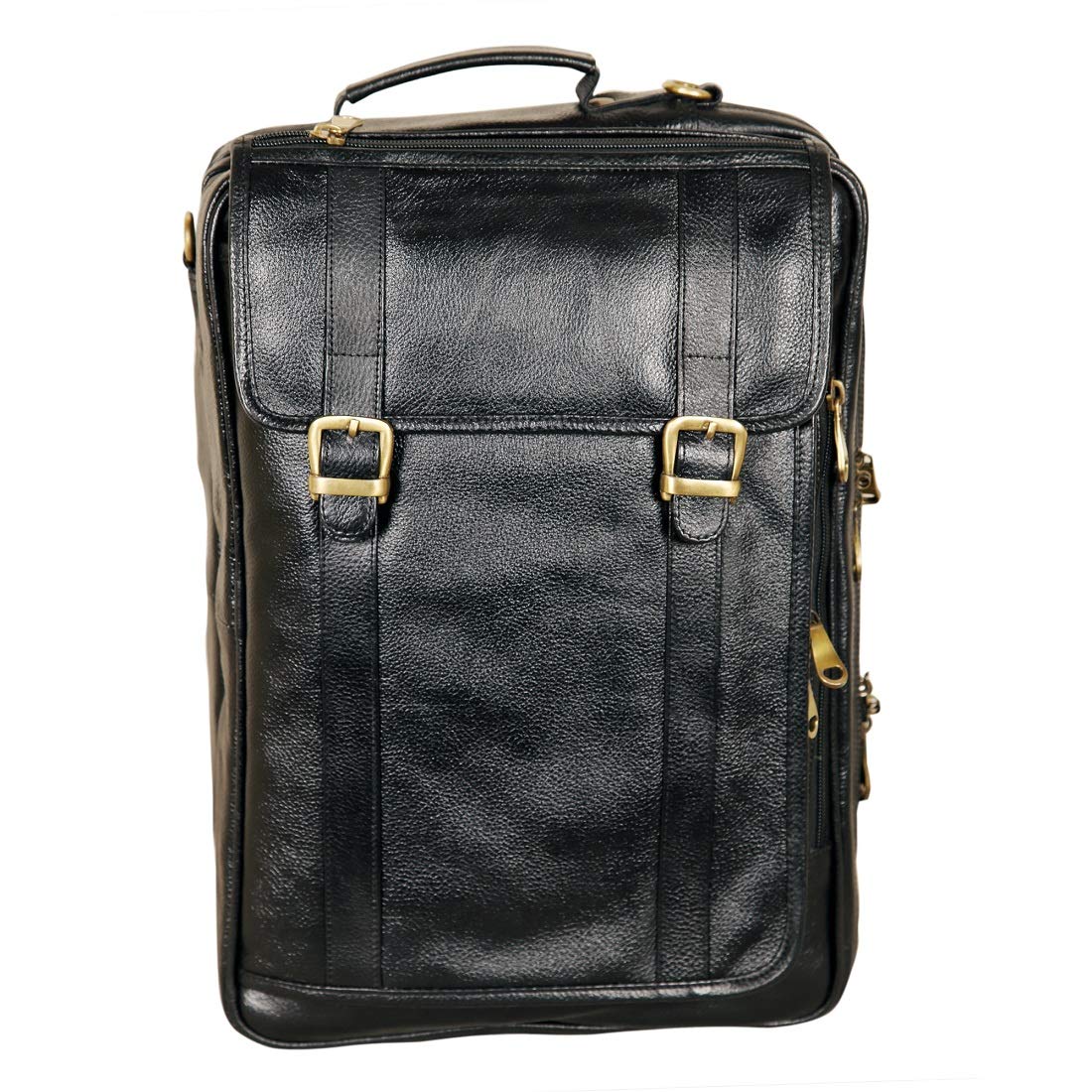 Leather Laptop Backpack Cum Office Bag - Convertible