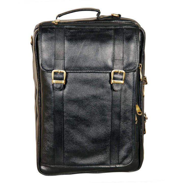 Leather Laptop Backpack Cum Office Bag - Convertible