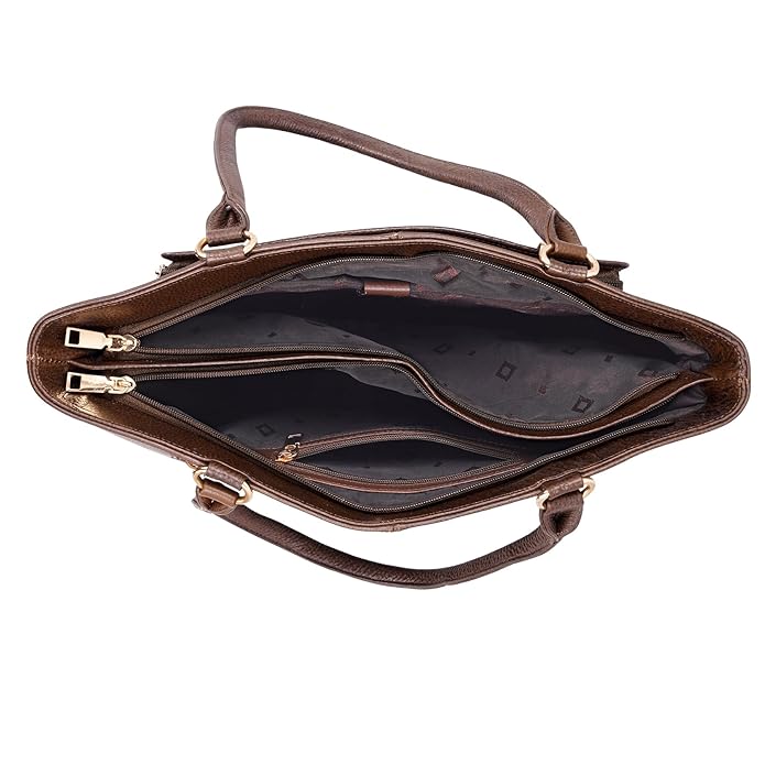 Leather Laptop Tote Bag - THE ORGANIZER