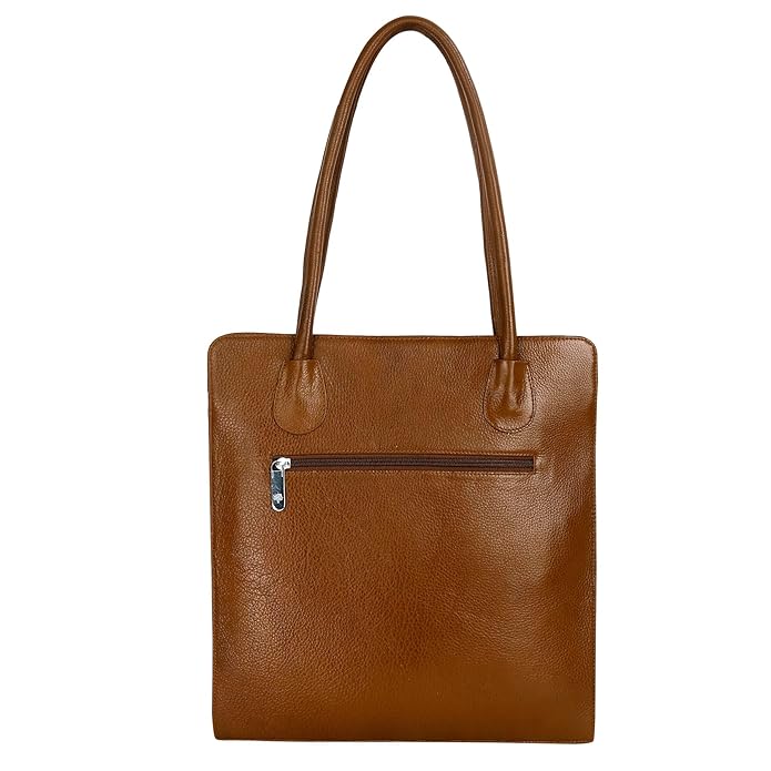 Leather Tote Bag - Vertica