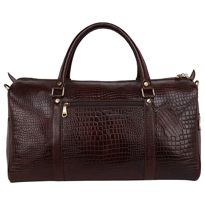 Leather Travel Duffle Bag for Men and Women