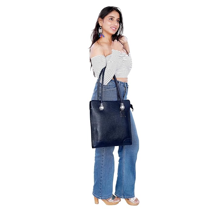 Leather Tote Bag - Vertica