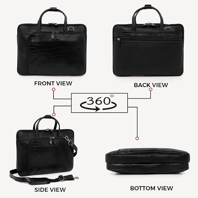 Leather Laptop Bag - The Messenger