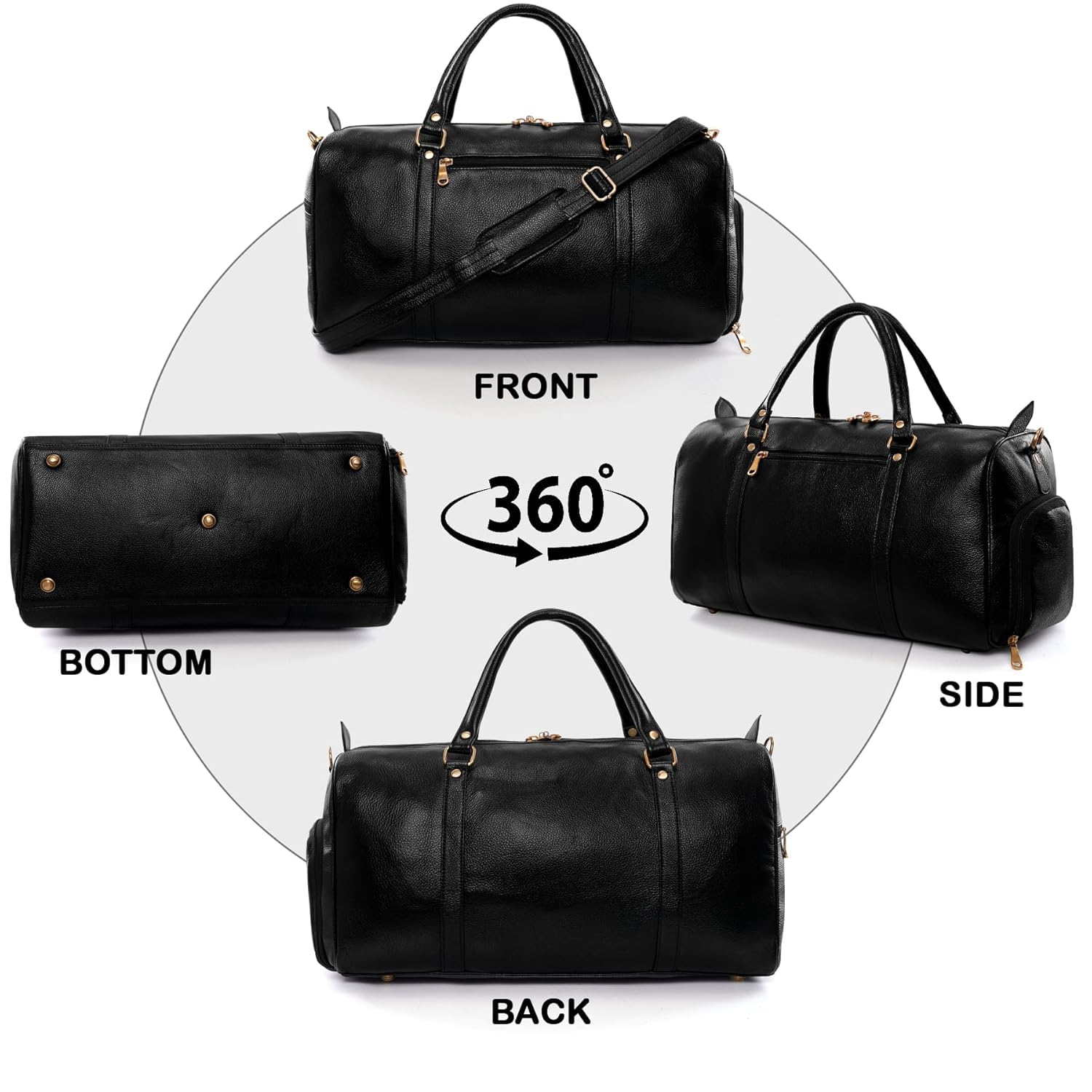 Leather Duffel Bag - Unknown