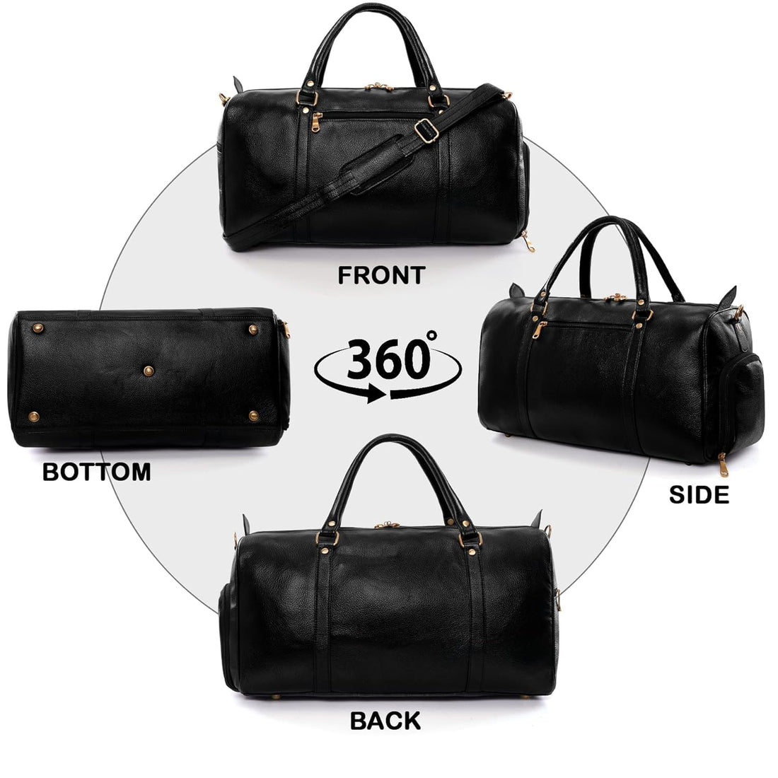 Leather Duffel Bag - Unknown