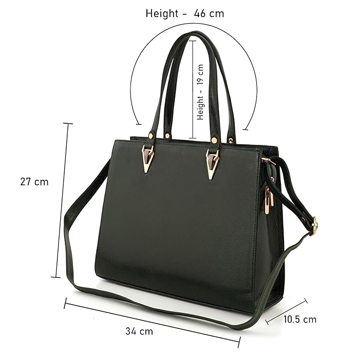 Women's Leather Handbag - Recta