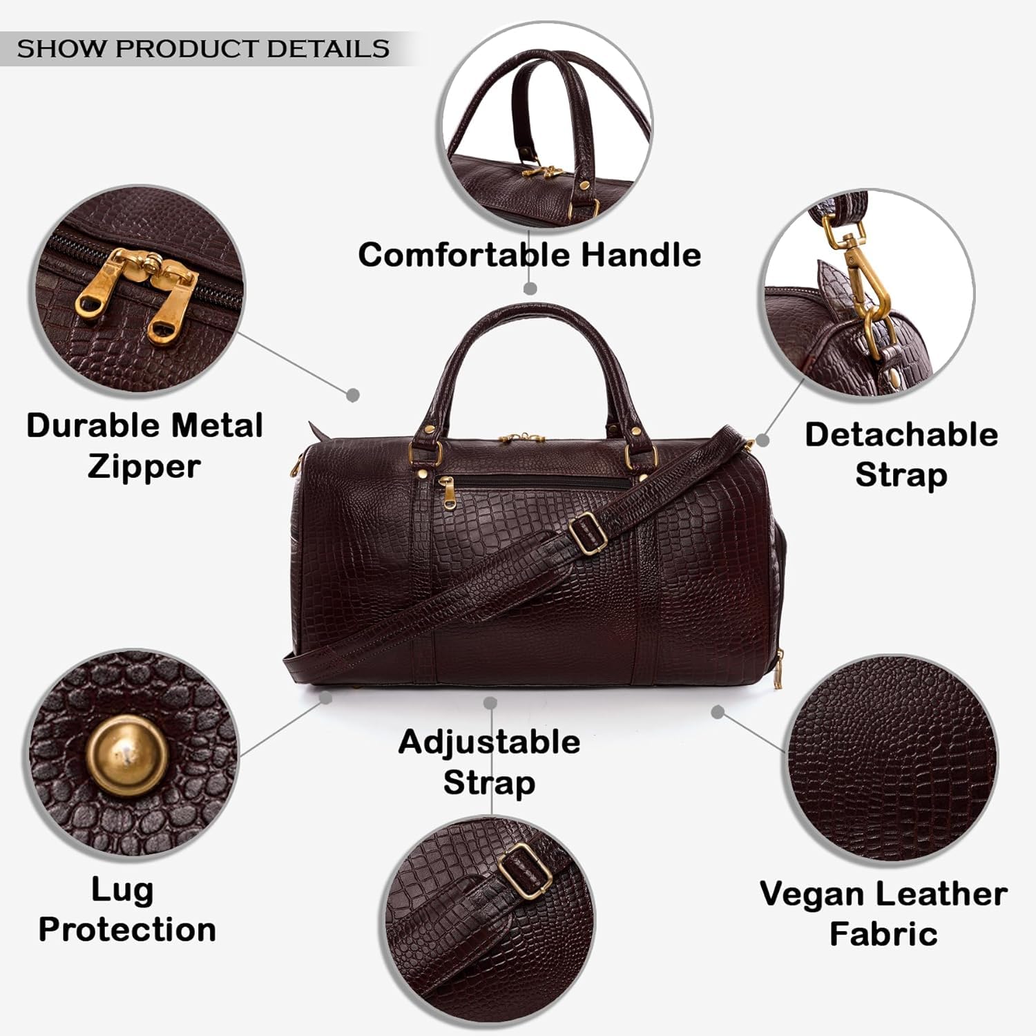 Leather Duffel Bag - Unknown