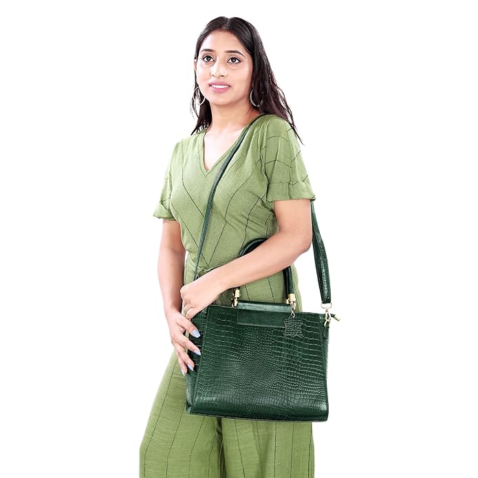 Croco Leather Handbag - MULBERRY