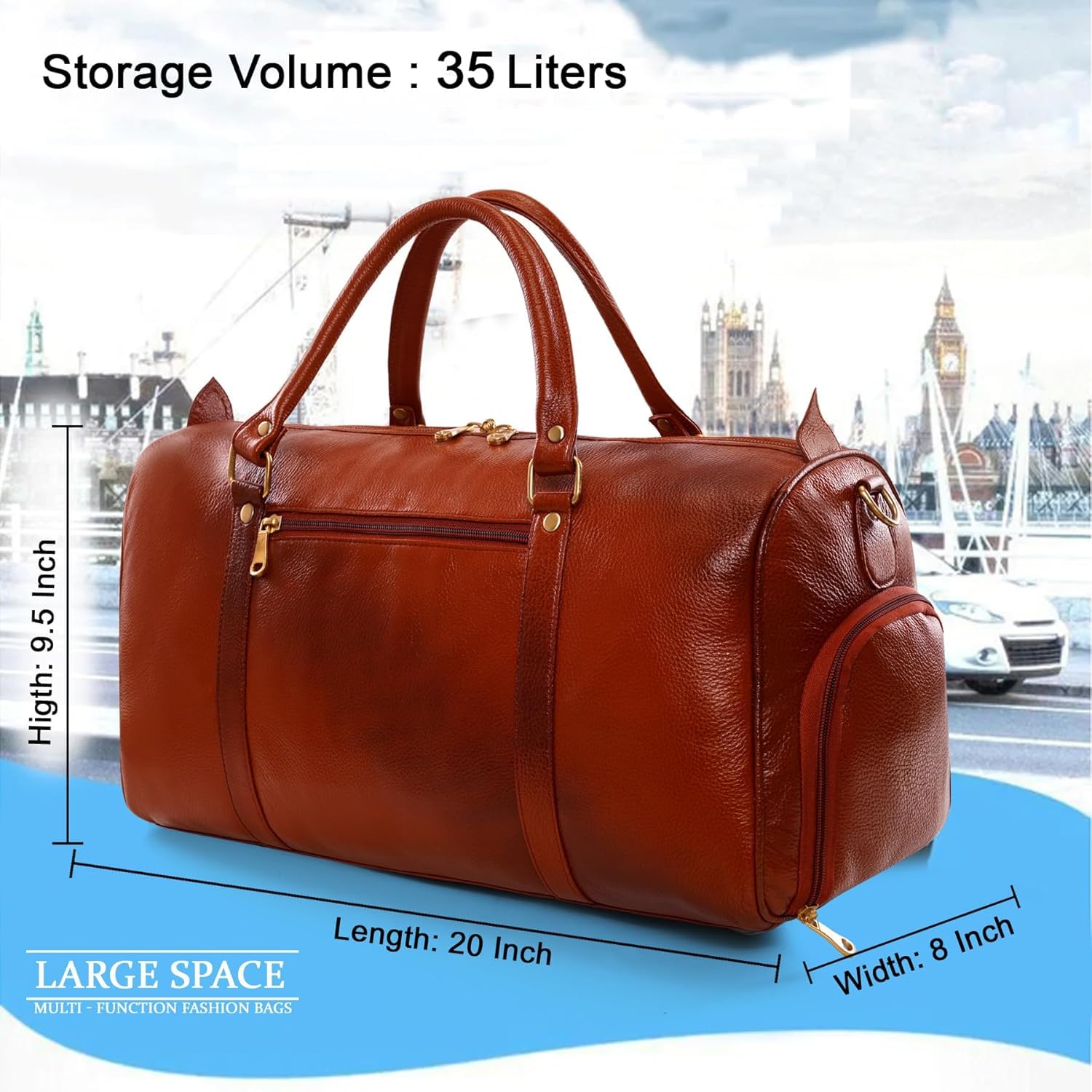 Leather Duffel Bag - Unknown