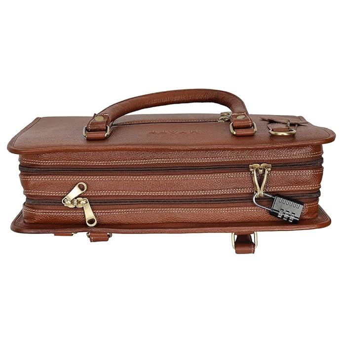 Leather Laptop Briefcase - New Basket
