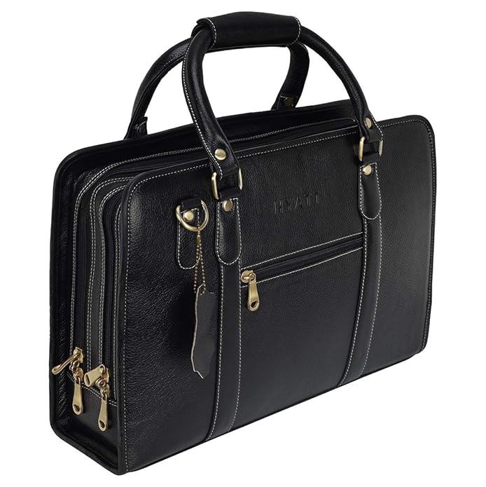 Leather Laptop Briefcase - New Basket