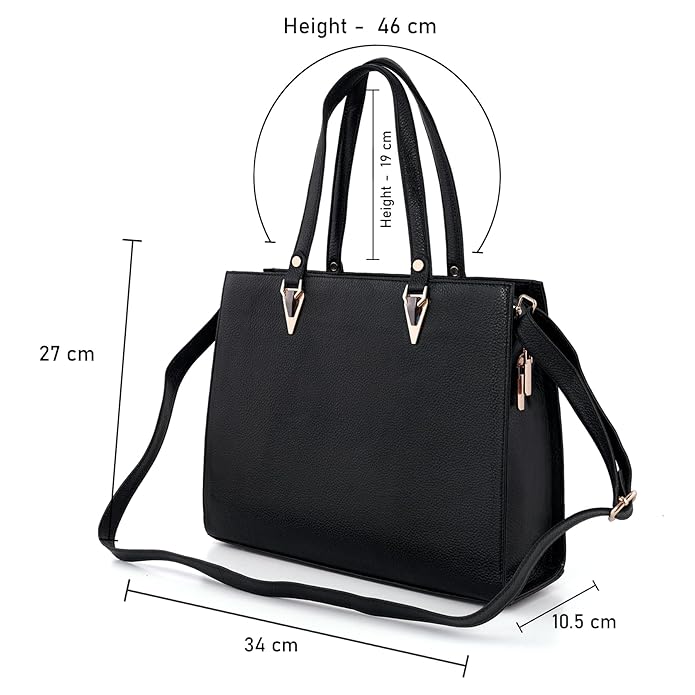 Women's Leather Handbag - Recta