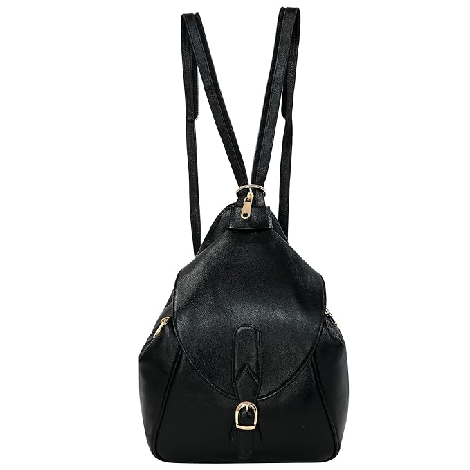 Women's Leather Backpack - 2 in 1