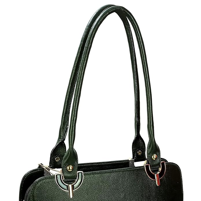 Leather Shoulder Bag - Elegant