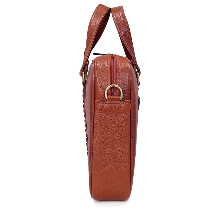 Leather Laptop Bag - Timber Line